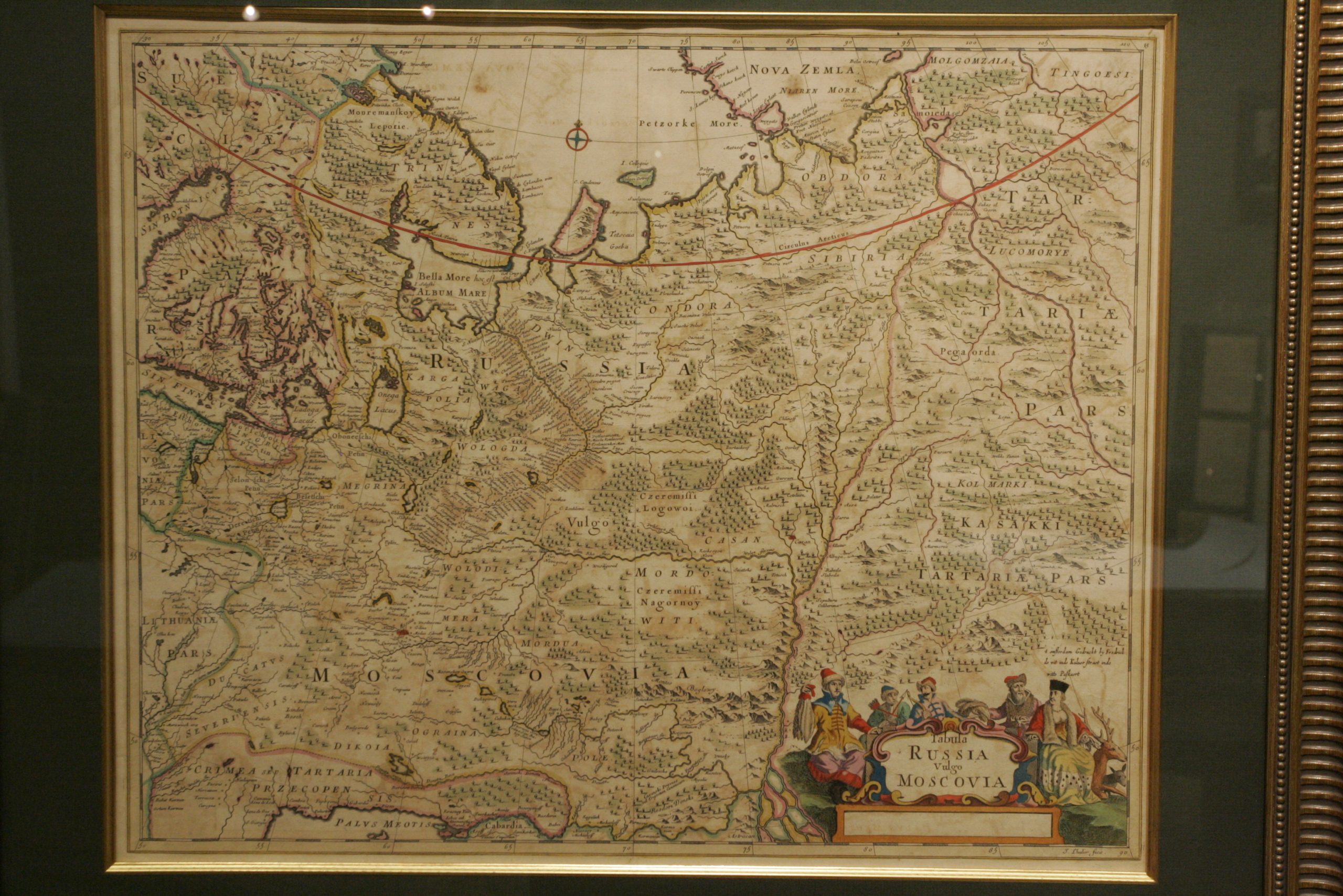 Фредерик де Витт (1616-1698). Карта России.